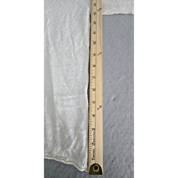 NWT ZARA Linen Blend Knit Sweater Ecru Size L Large Women's Lightweight Pullover - Picture 9 of 13